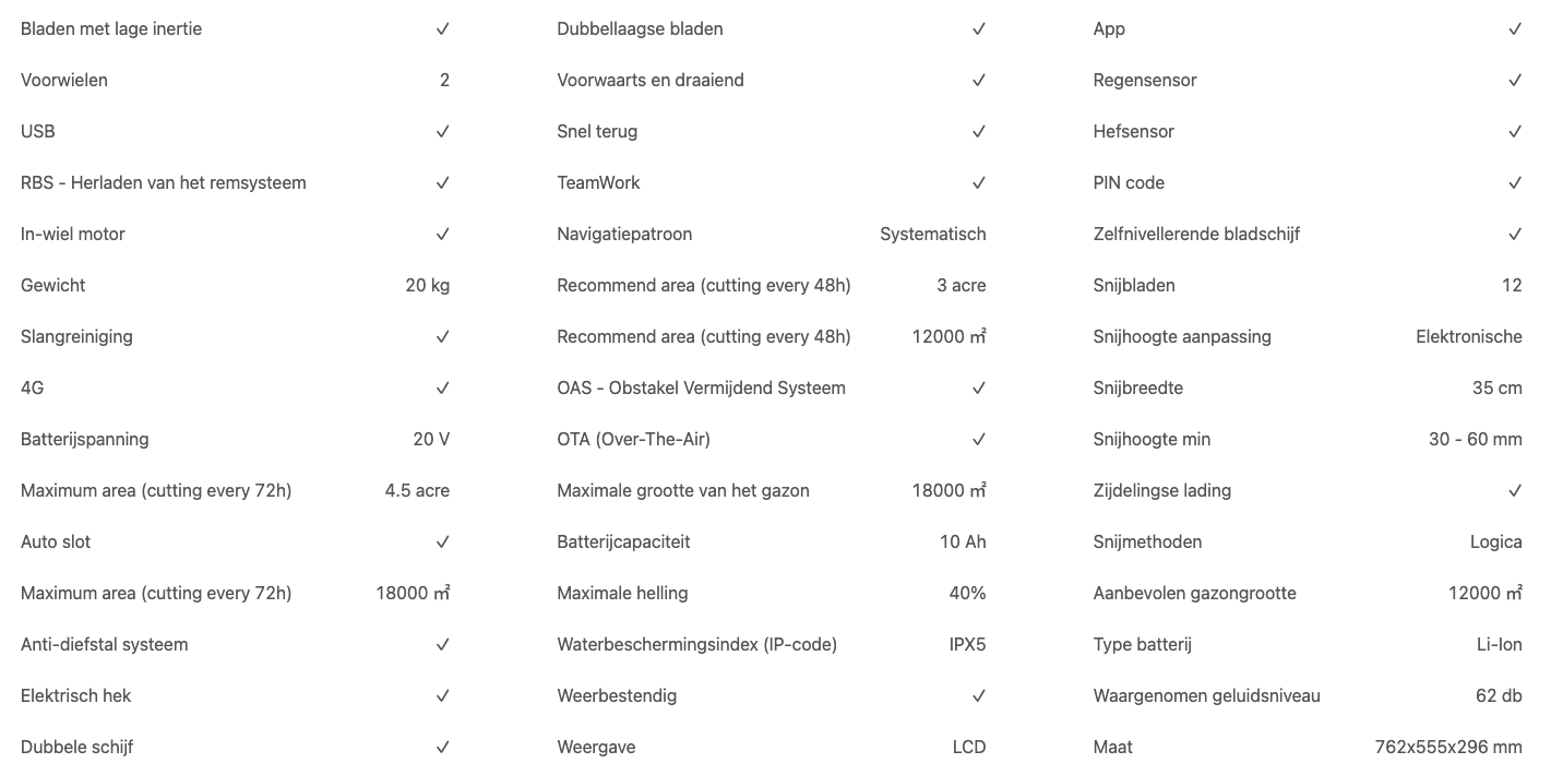 Specificaties KR233E